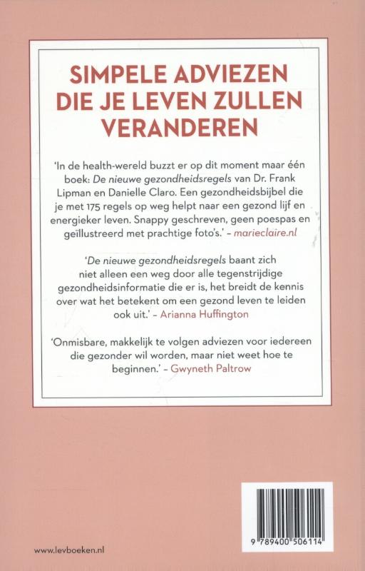 Achterkant van De nieuwe gezondheidsregels