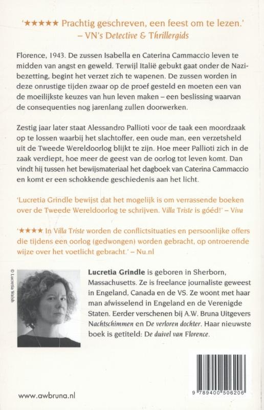 Achterkant van Villa Triste