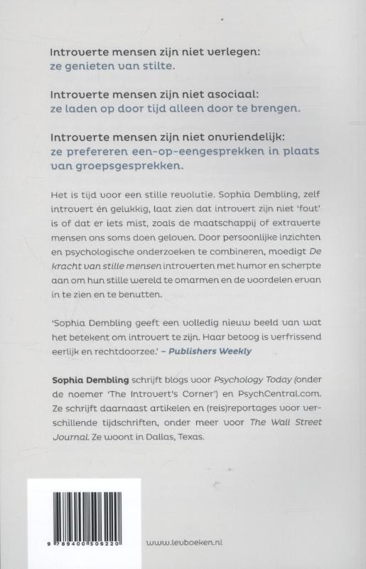Achterkant van De kracht van stille mensen
