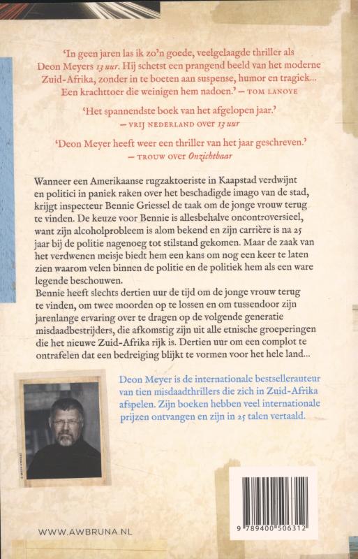 Achterkant van 13 uur