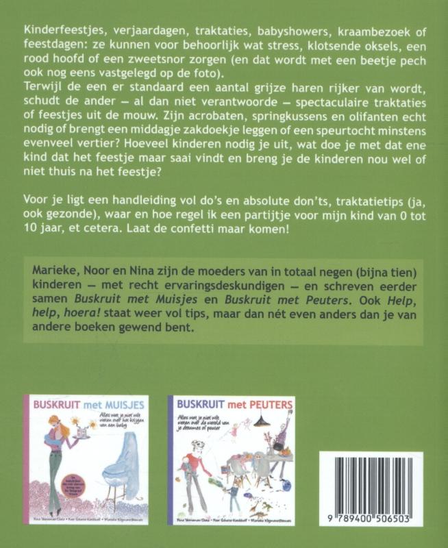 Achterkant van Help, help, hoera!
