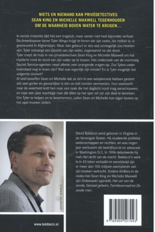 Achterkant van King & Maxwell