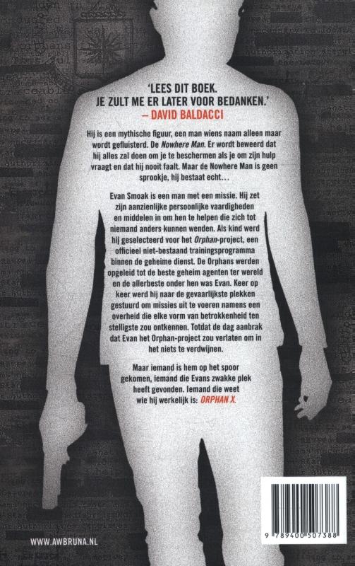 Achterkant van Orphan X