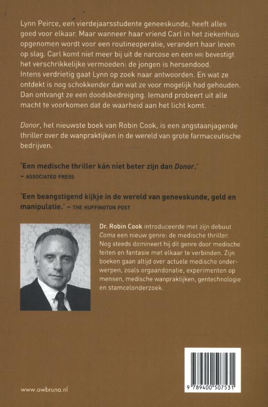 Achterkant van Donor