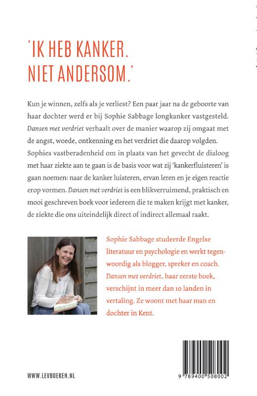 Achterkant van Dansen met verdriet