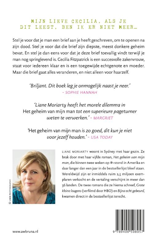 Achterkant van Het geheim van mijn man
