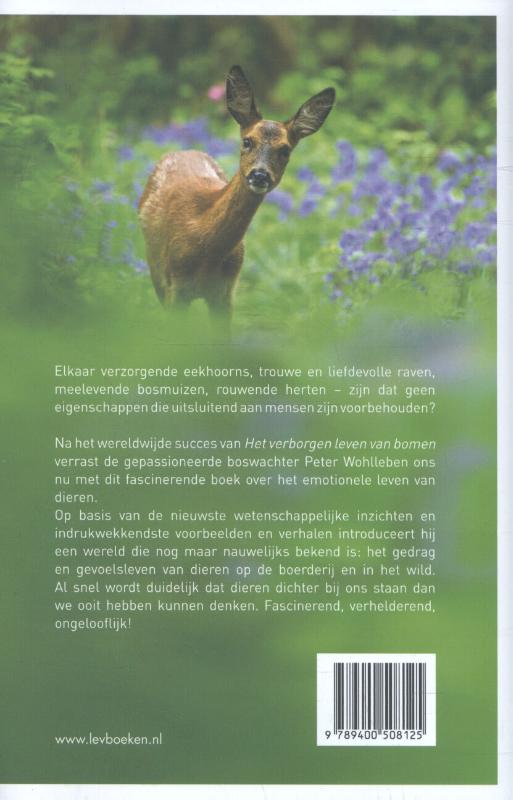 Achterkant van Het innerlijke leven van dieren