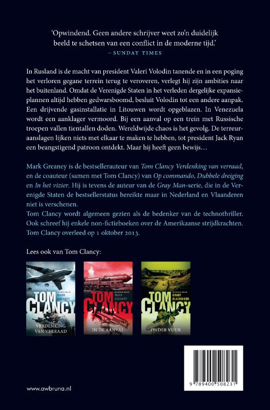 Achterkant van Tom Clancy opperbevel