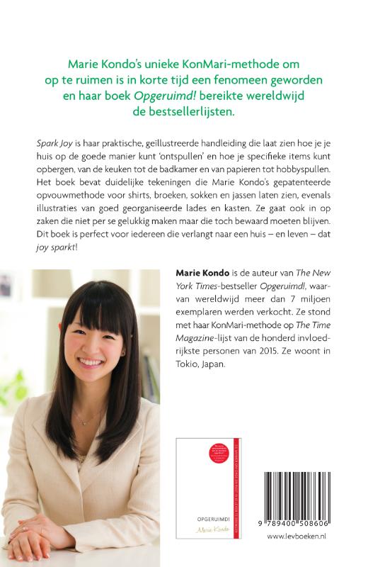 Achterkant van Spark Joy