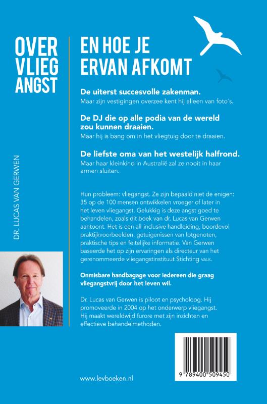 Achterkant van Over vliegangst en hoe je ervan afkomt