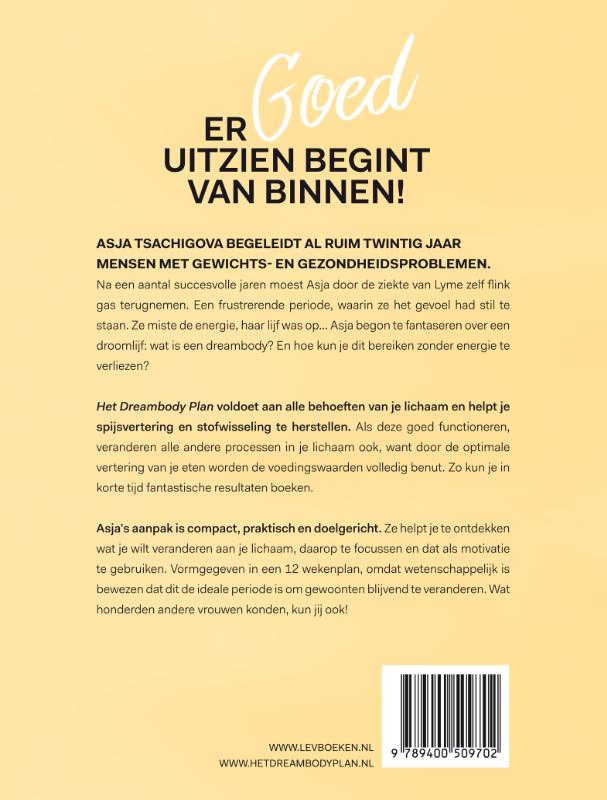 Achterkant van Het Dreambody Plan