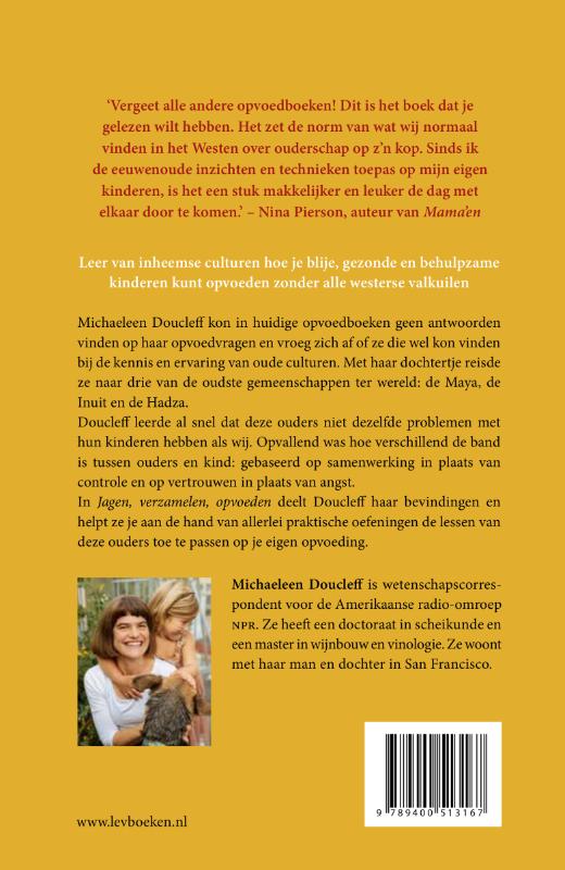 Achterkant van Jagen, verzamelen, opvoeden