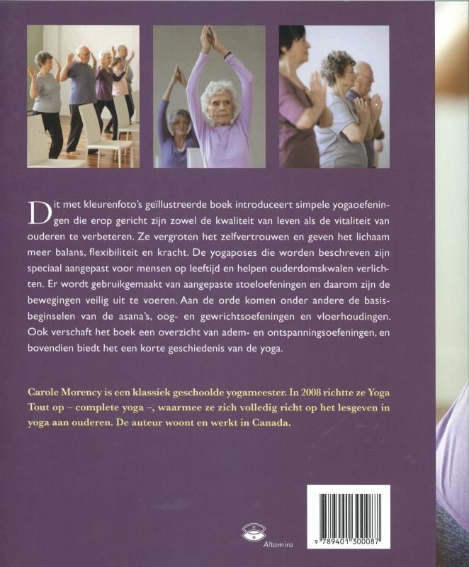 Achterkant van Yoga op leeftijd