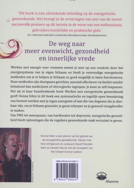 Achterkant van Werken met energie voor vrouwen