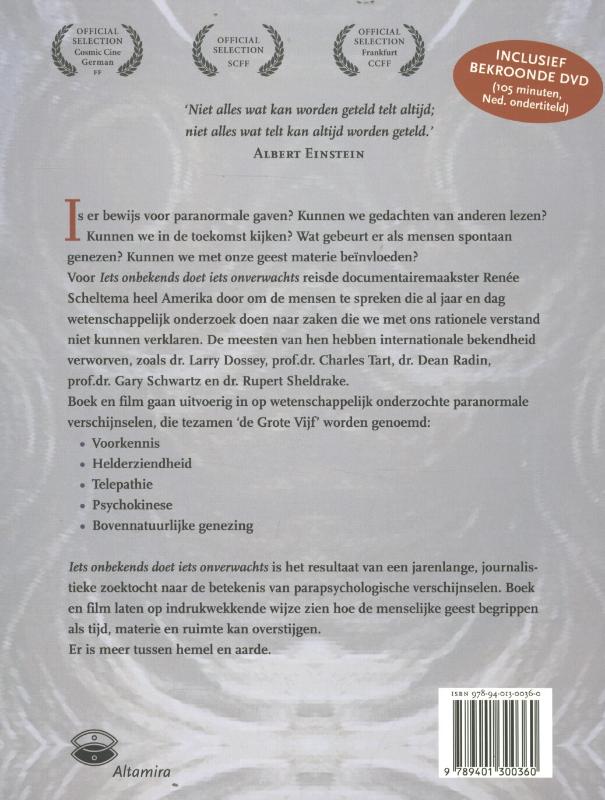 Achterkant van Iets onbekends doet iets onverwachts