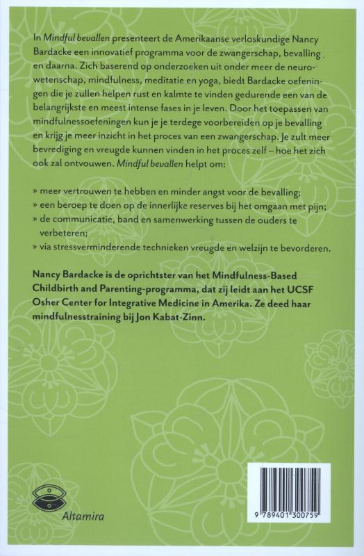 Achterkant van Mindful bevallen