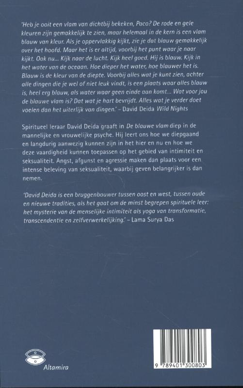 Achterkant van De blauwe vlam