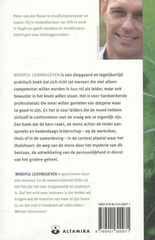 Achterkant van Mindful leidinggeven
