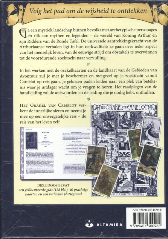 Achterkant van Het orakel van Camelot