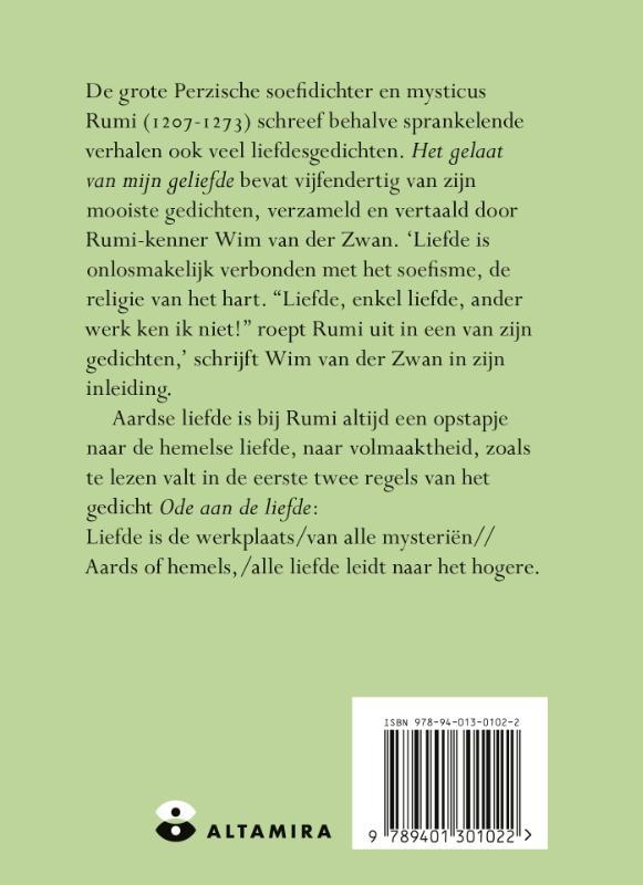 Achterkant van Het gelaat van mijn geliefde