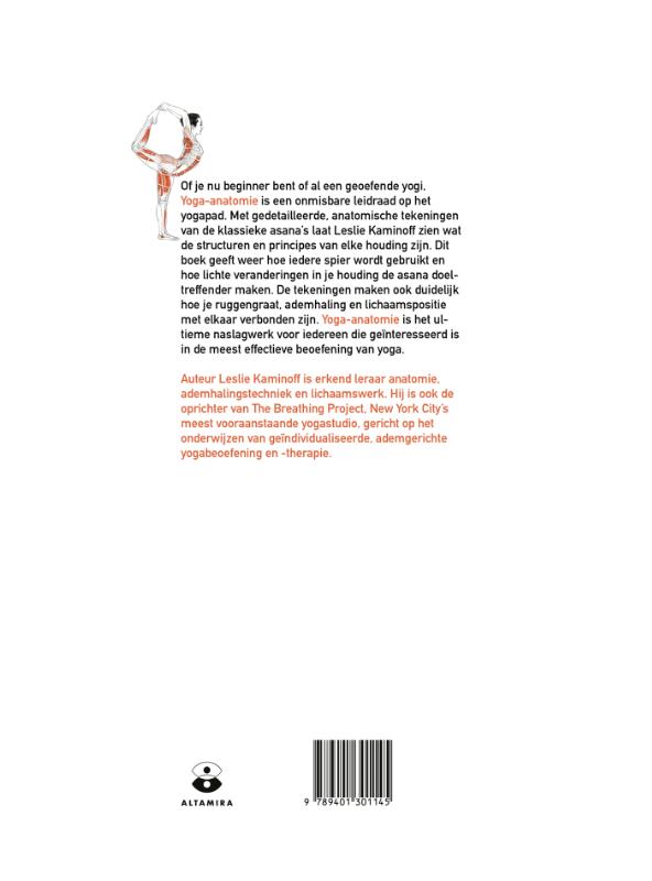 Achterkant van Yoga anatomie