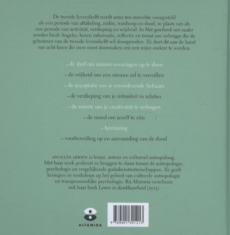 Achterkant van Het geschenk van ouder worden
