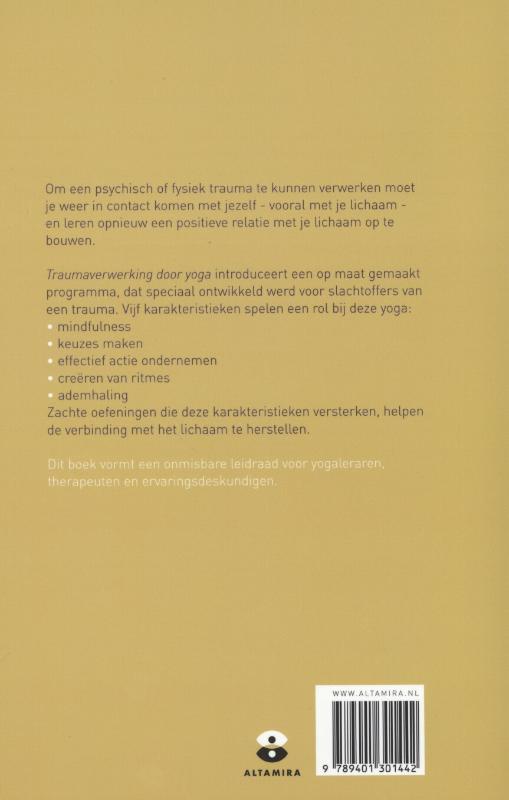 Achterkant van Traumaverwerking door yoga