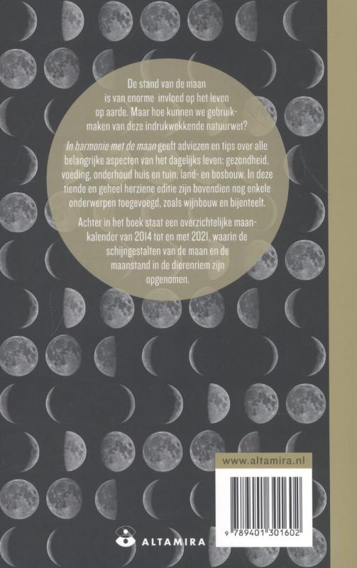 Achterkant van In harmonie met de maan