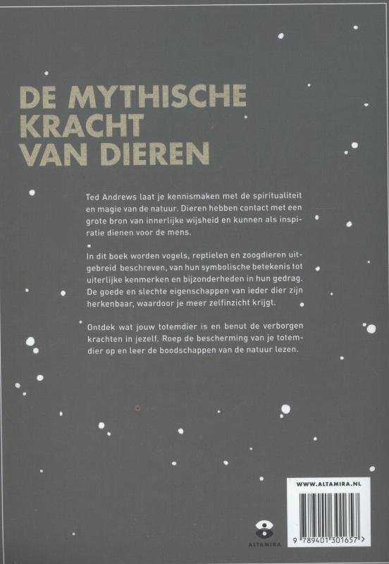 Achterkant van De mythische kracht van dieren