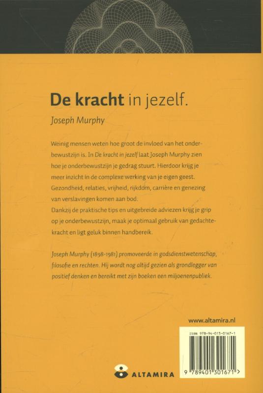 Achterkant van De kracht in jezelf