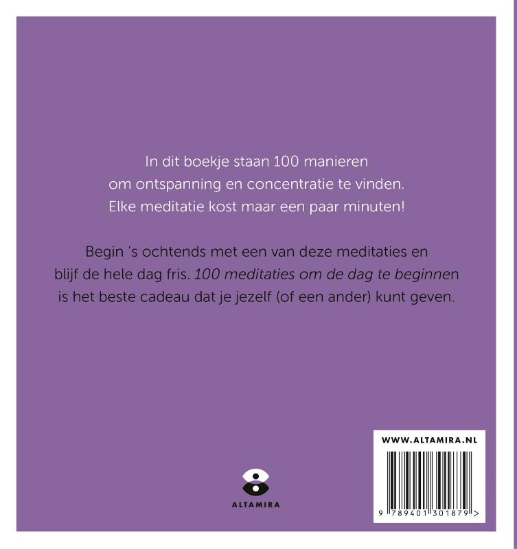 Achterkant van 100 meditaties