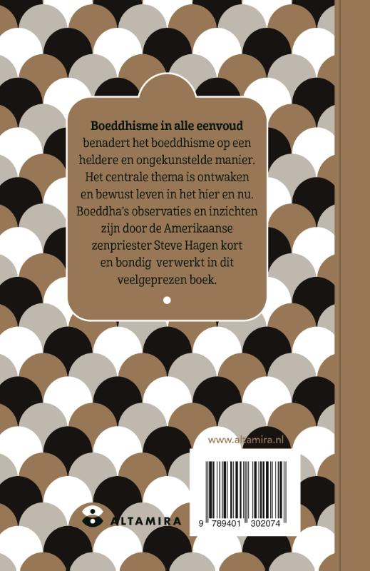 Achterkant van Boeddhisme in alle eenvoud