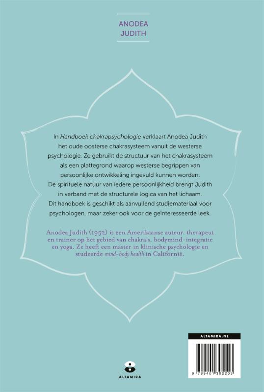 Achterkant van Handboek chakrapsychologie