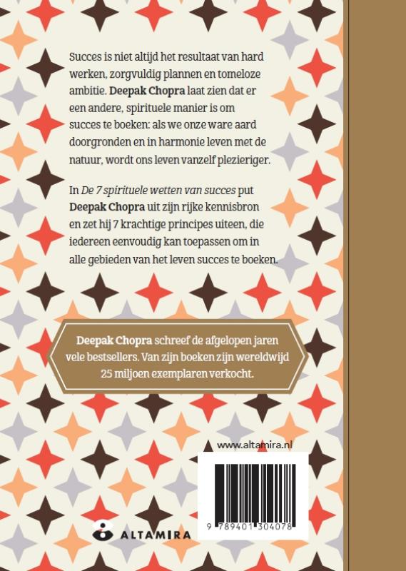 Achterkant van De 7 spirituele wetten van succes