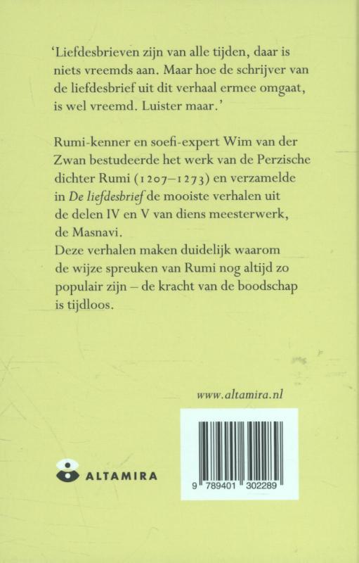 Achterkant van De liefdesbrief