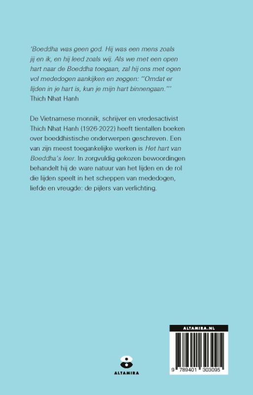 Achterkant van Het hart van Boeddha's leer