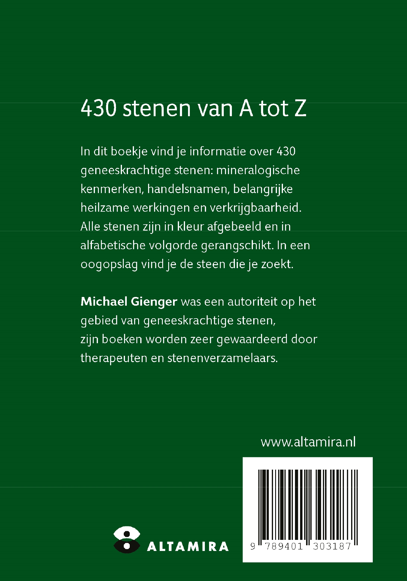 Achterkant van Geneeskrachtige stenen