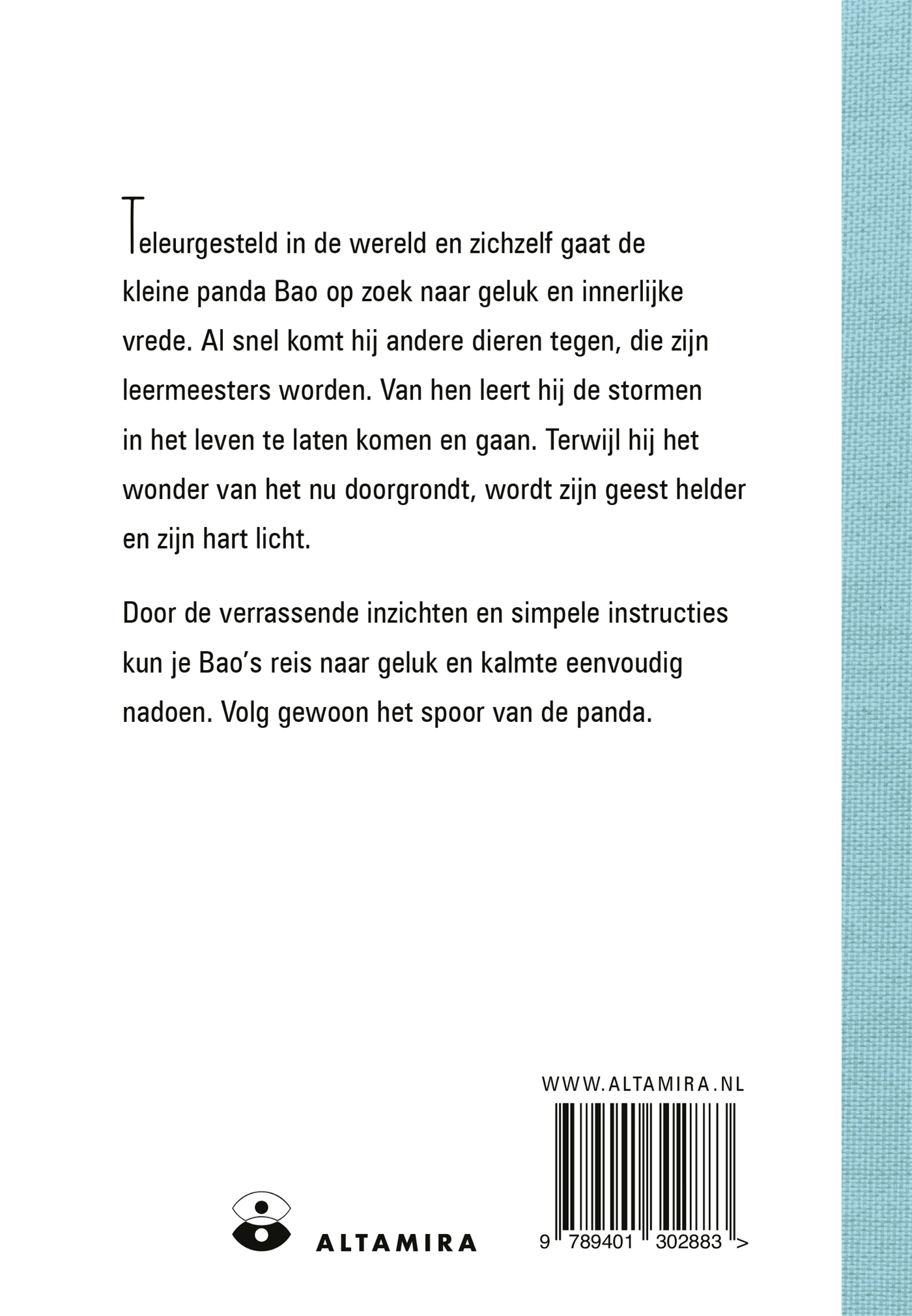 Achterkant van De veertien geheimen van de panda