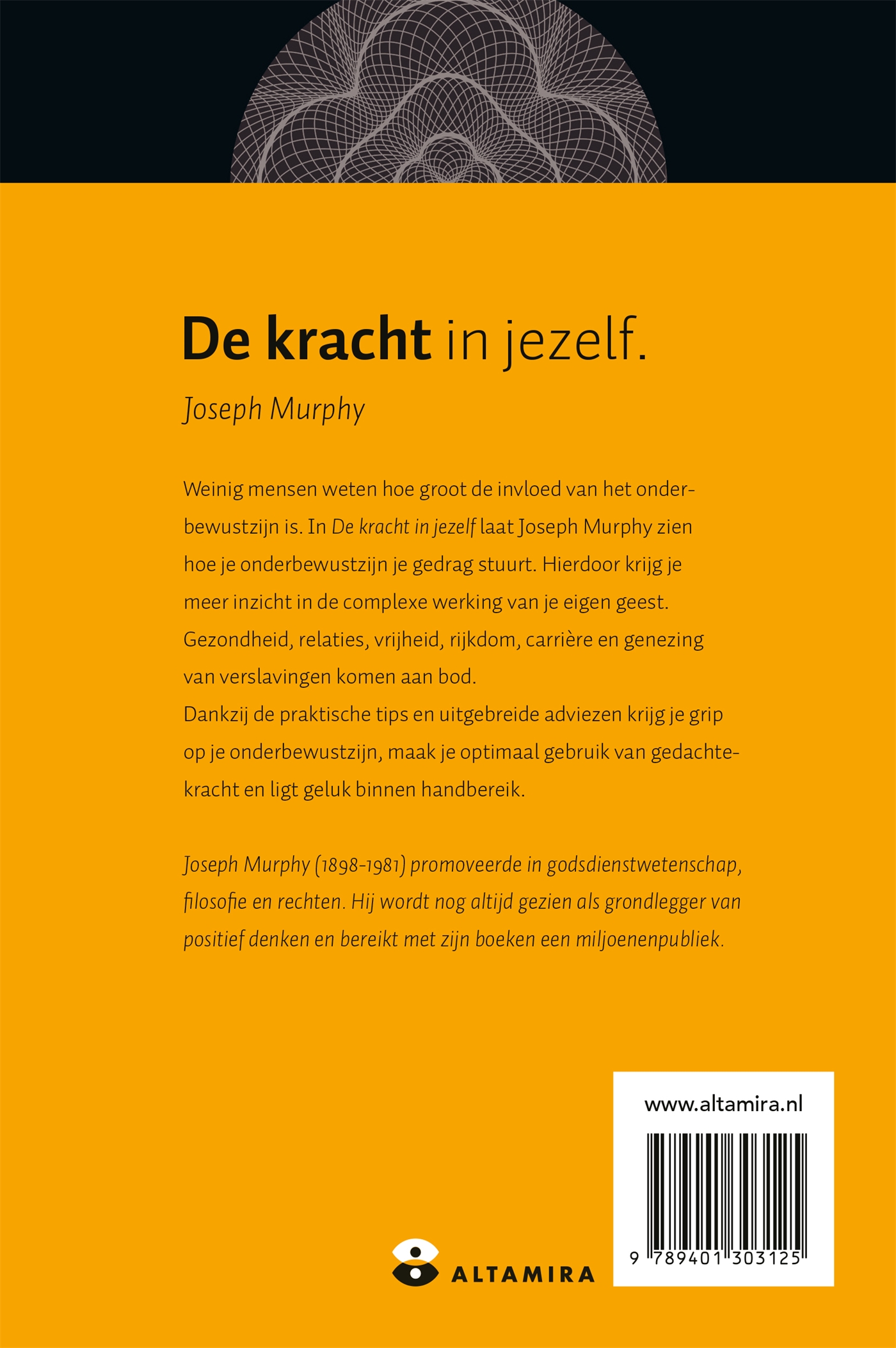 Achterkant van De kracht in jezelf