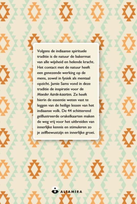Achterkant van Moeder Aarde-kaarten