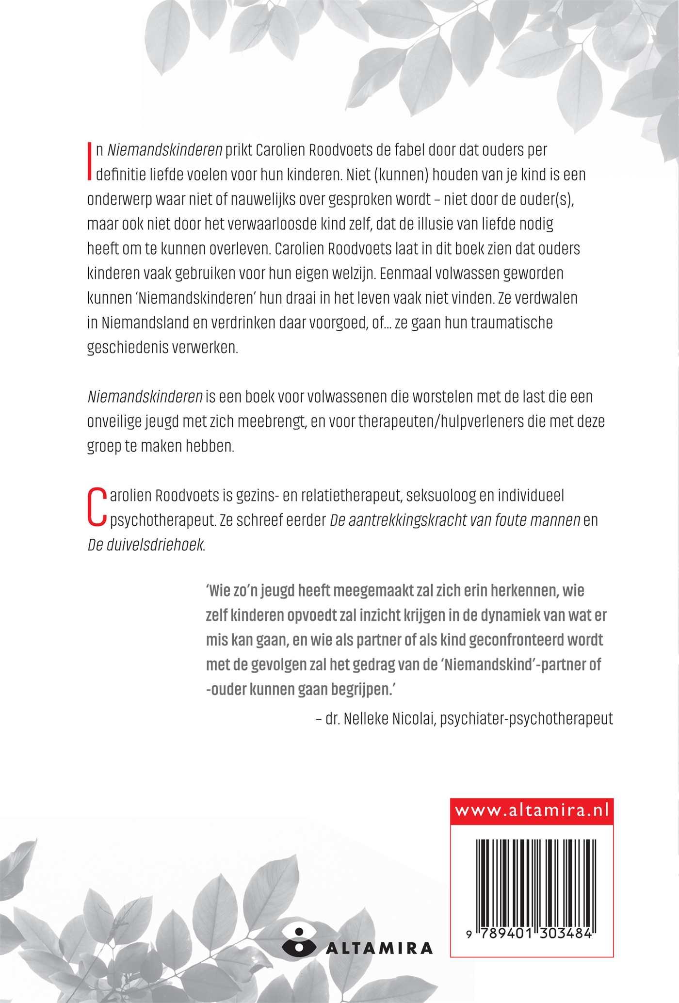 Achterkant van Niemandskinderen