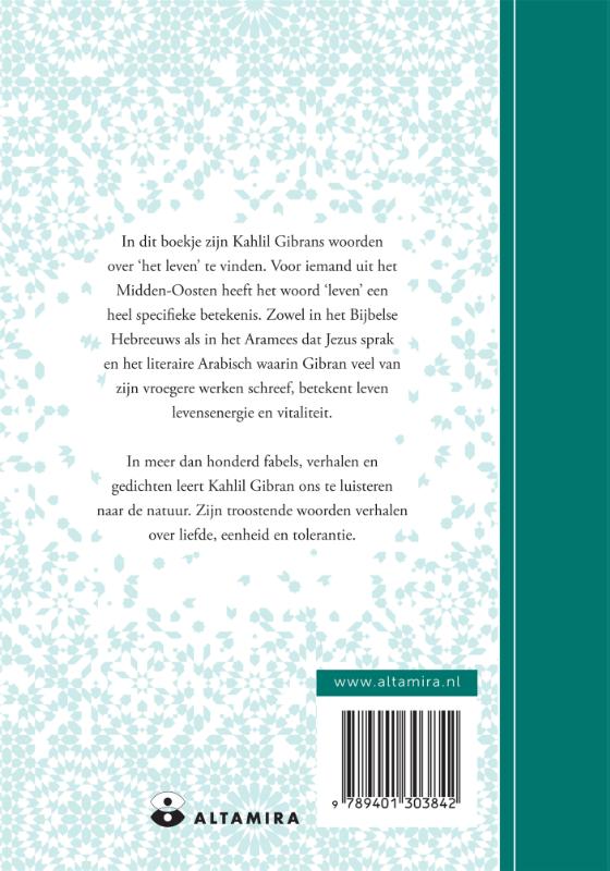 Achterkant van Een boekje over het leven