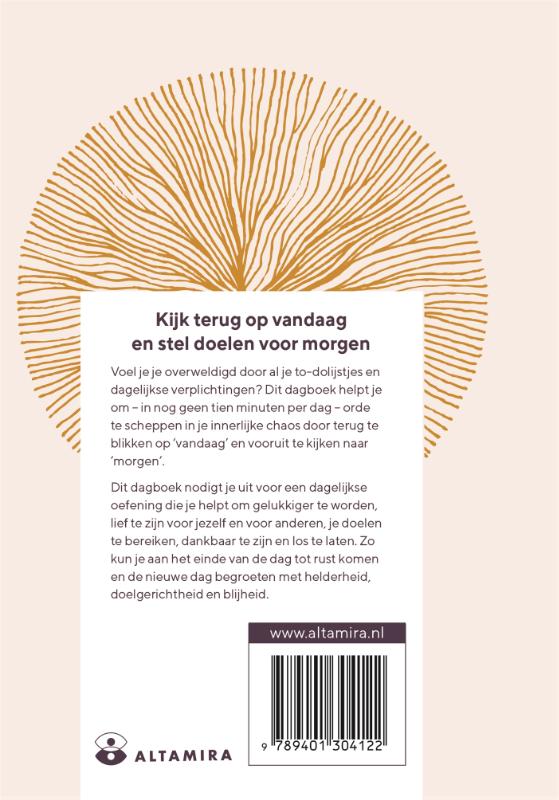 Achterkant van Calm the chaos-dagboek