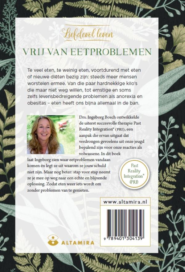 Achterkant van Vrij van eetproblemen