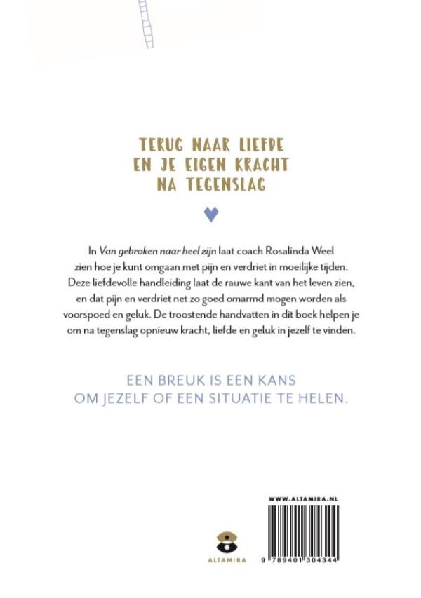 Achterkant van Van gebroken naar heel zijn