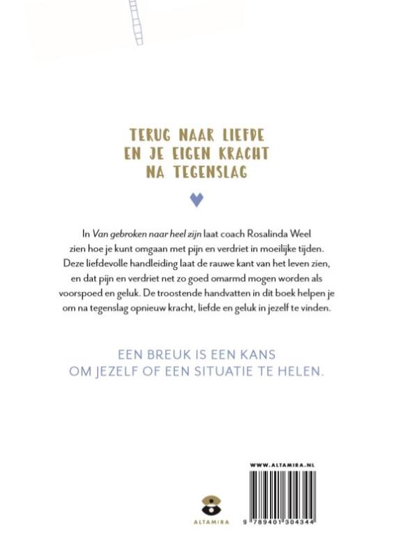 Achterkant van Van gebroken naar heel zijn