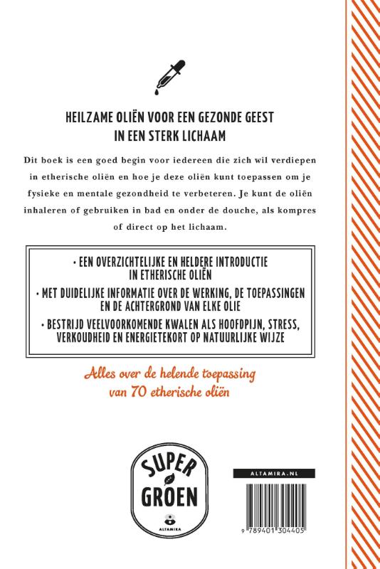 Achterkant van Etherische oliën