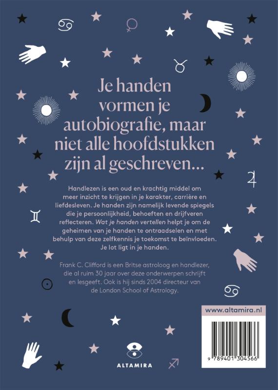 Achterkant van Wat je handen vertellen