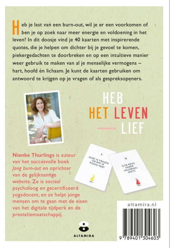 Achterkant van Jong burn-out