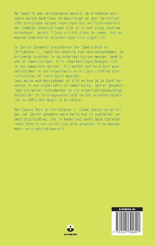 Achterkant van Spiral Dynamics